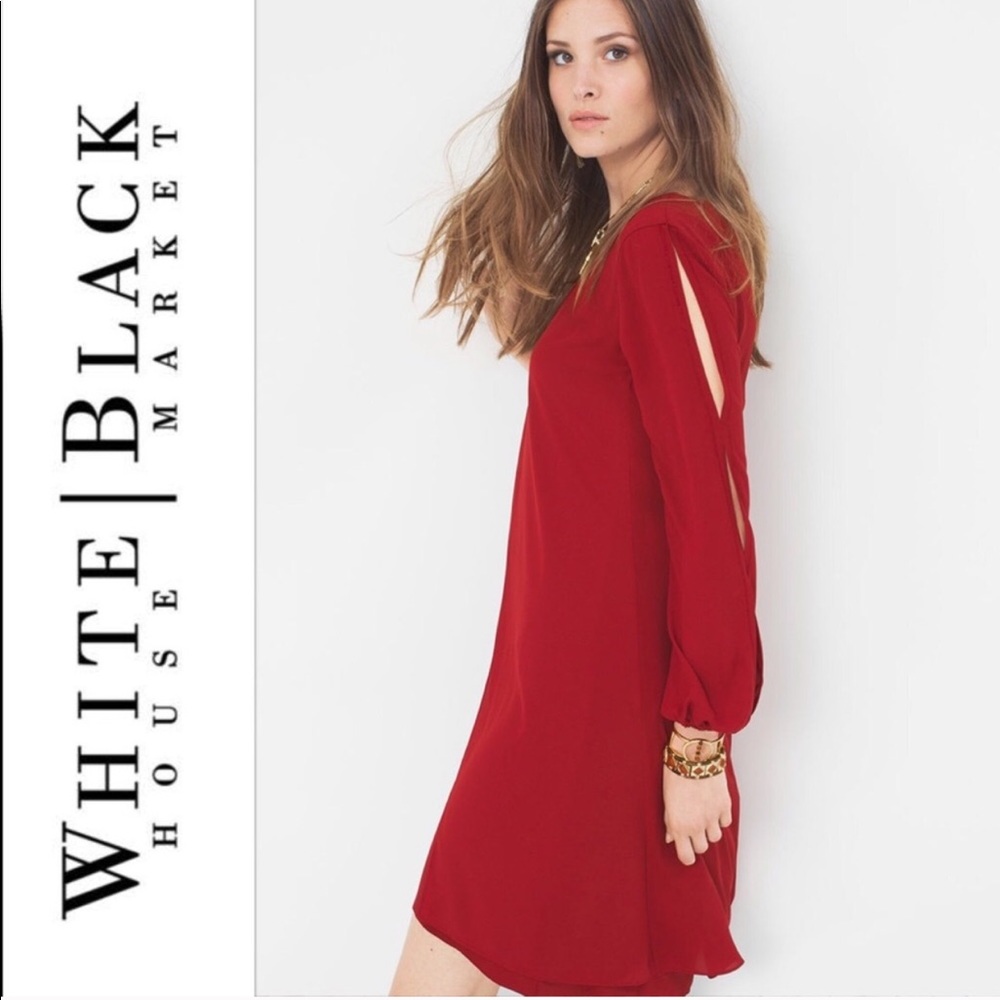 COPY - White House Black Market split front dress